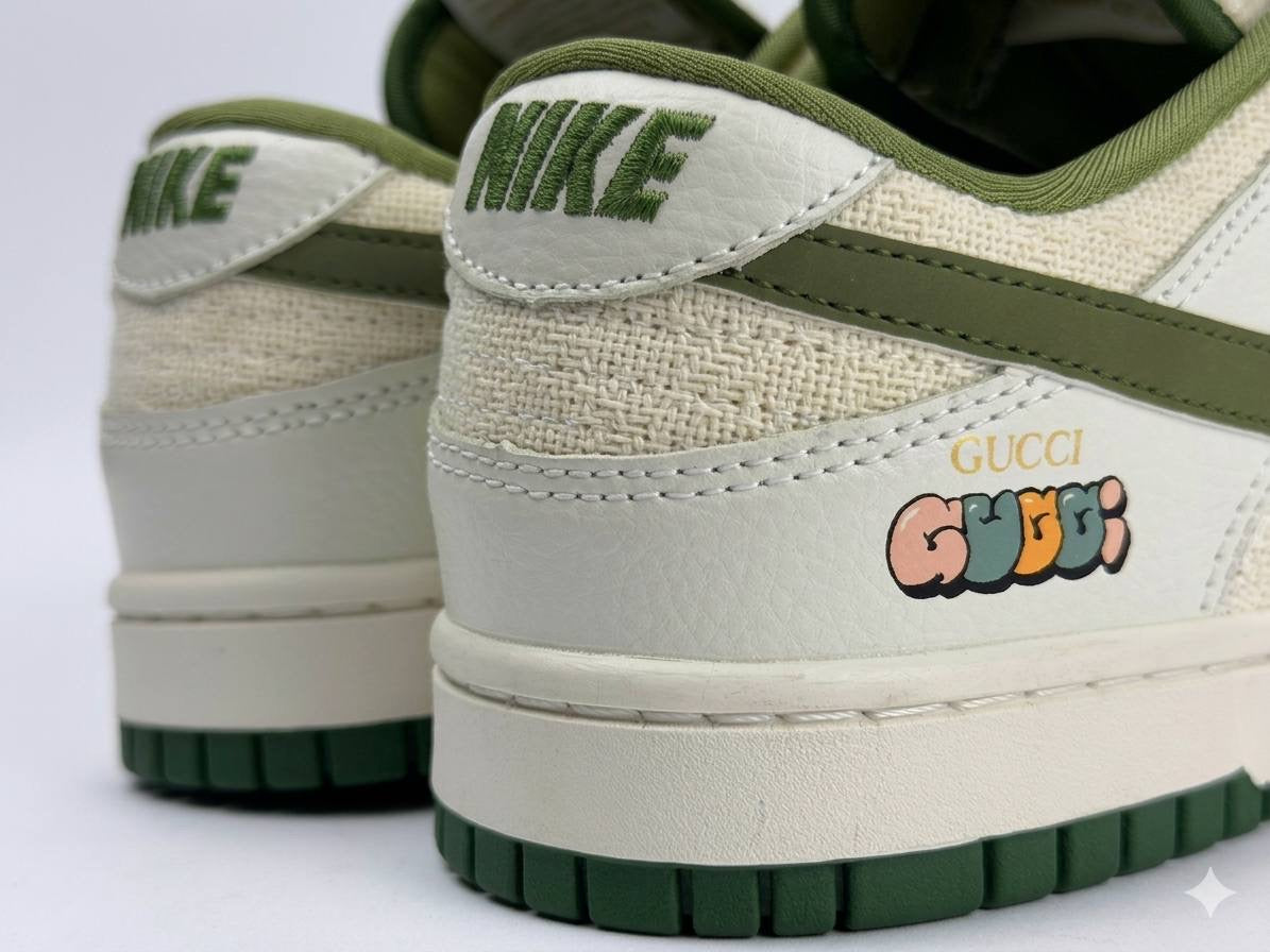 Nike SB Dunk Low Gucci Custom Olive