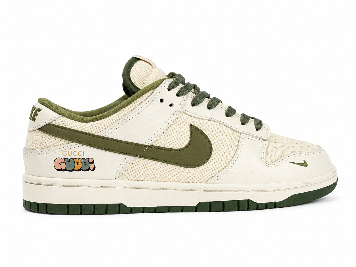 Nike SB Dunk Low Gucci Custom Olive