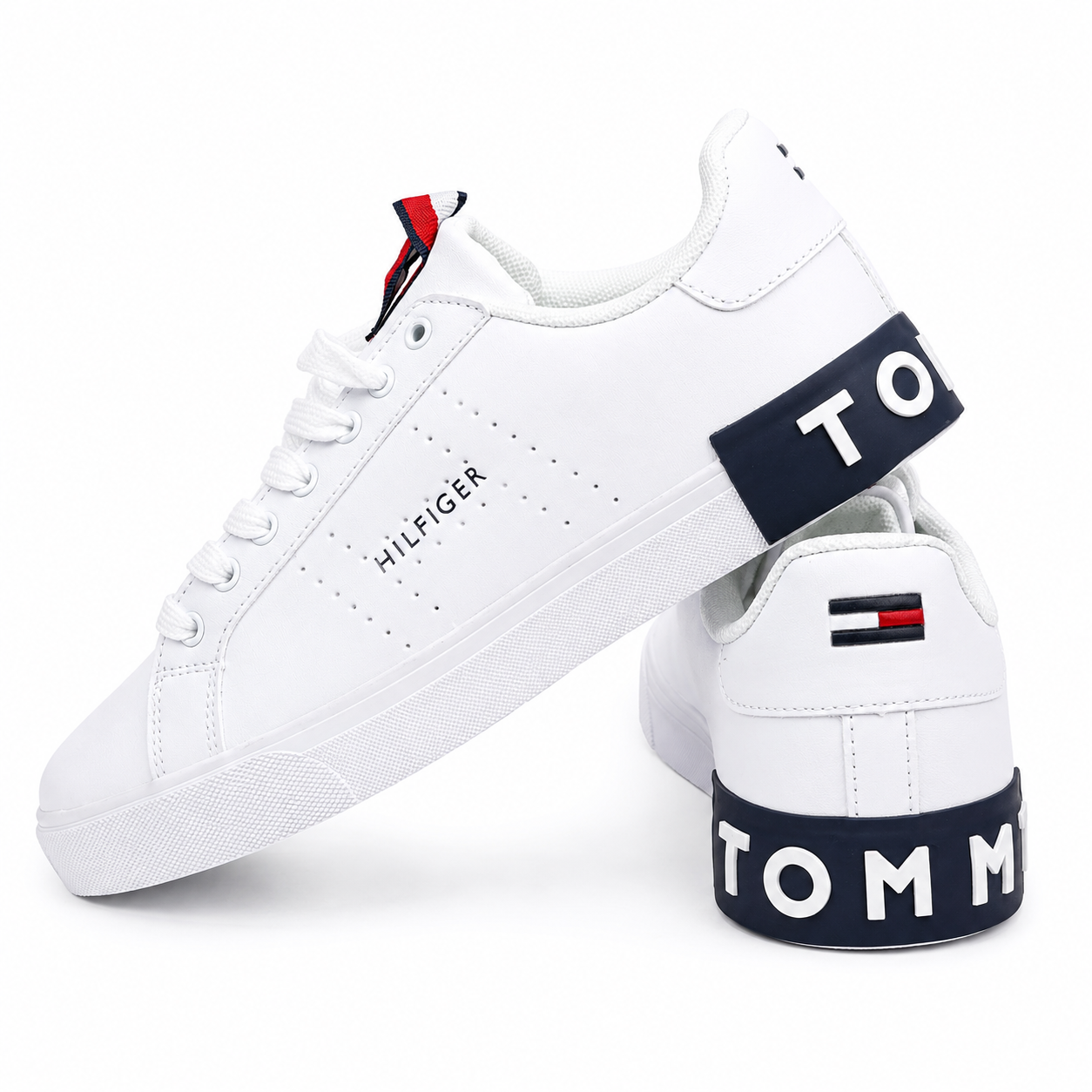 Tommy Hilfiger Essential Court Sneaker – White/Navy