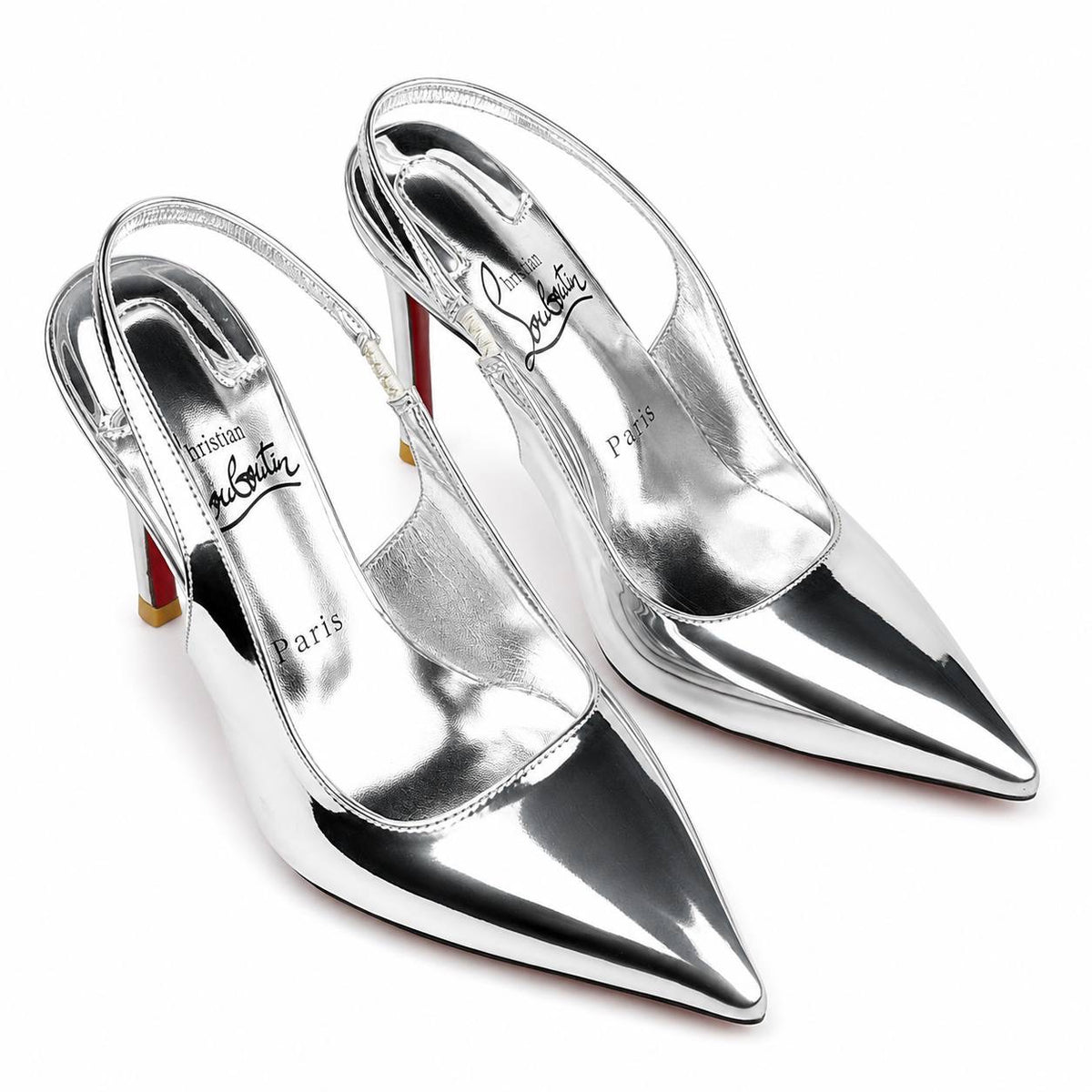 Christian Louboutin Pointed-Toe Slingback Heels