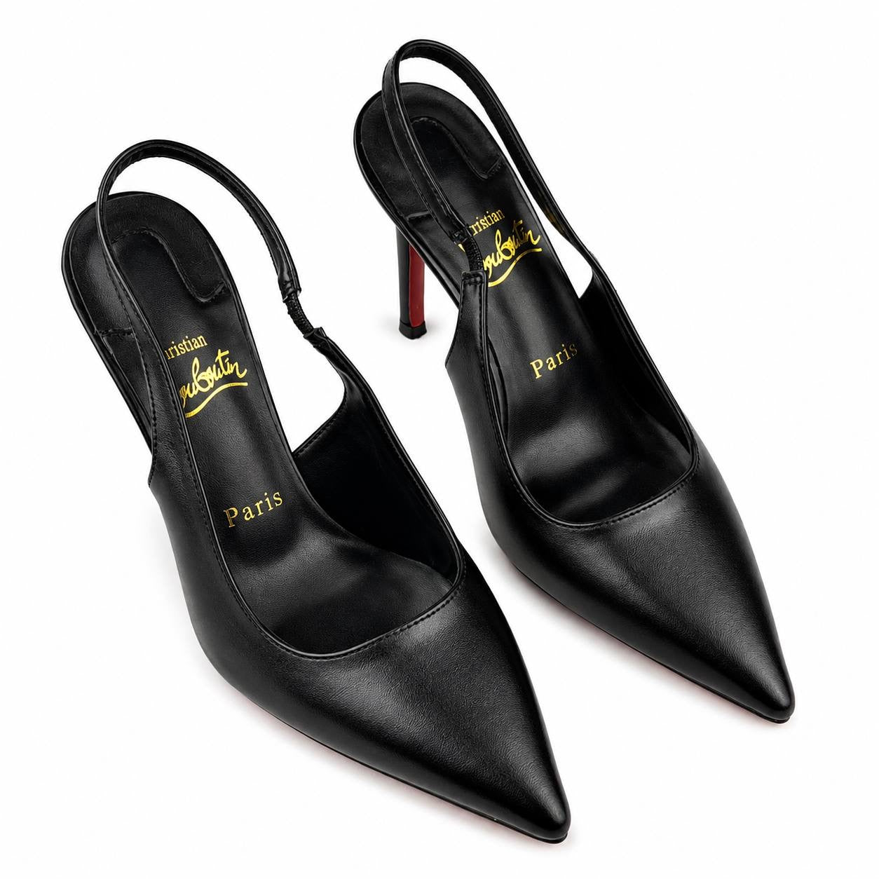 Christian Louboutin Pointed-Toe Slingback Heels