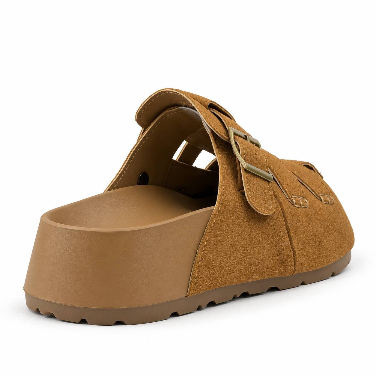 Suede Buckle Clog Sandal |gz 527