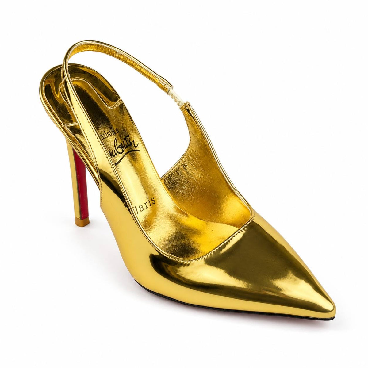 Christian Louboutin Pointed-Toe Slingback Heels