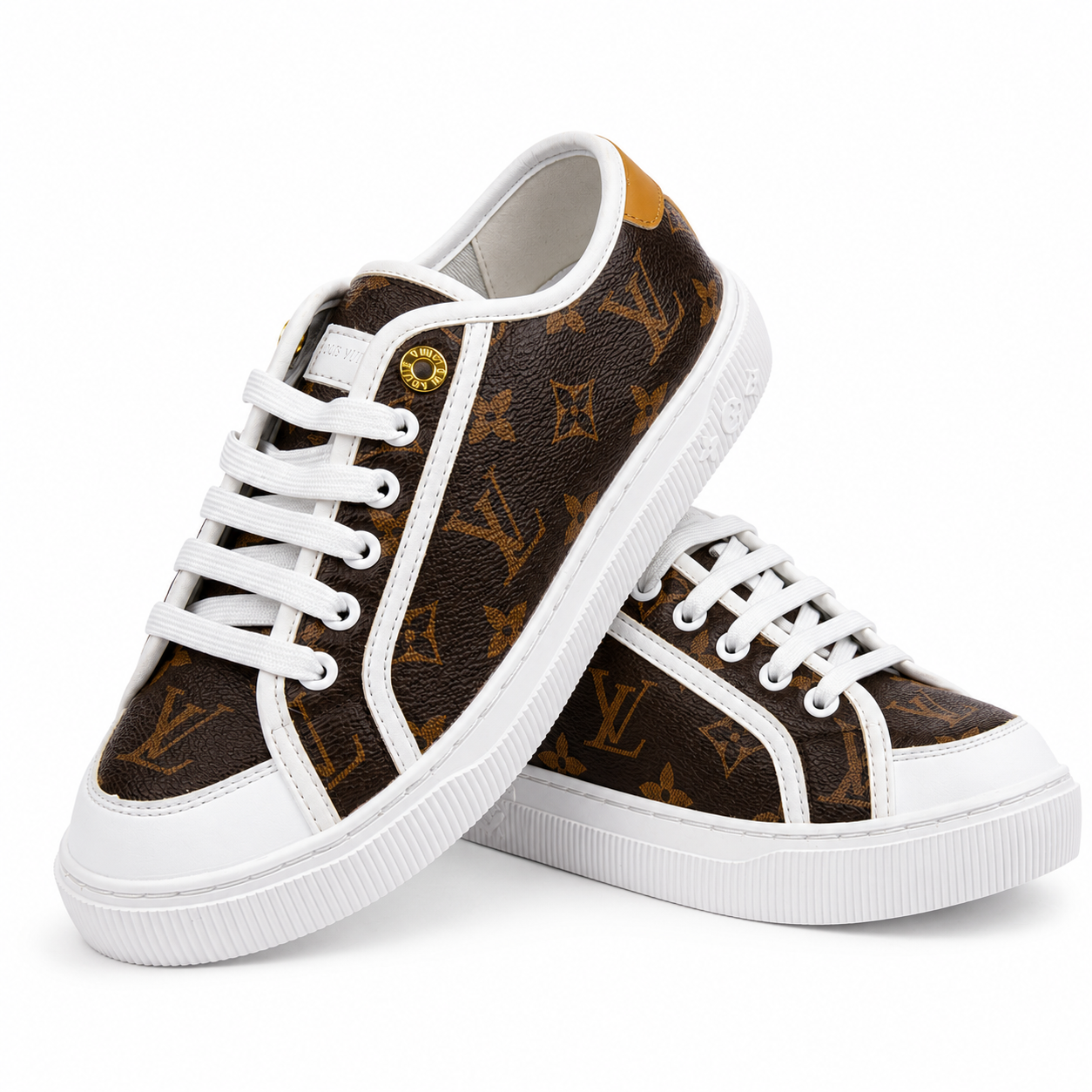Louis Vuitton Monogram Court Sneaker – Brown/White